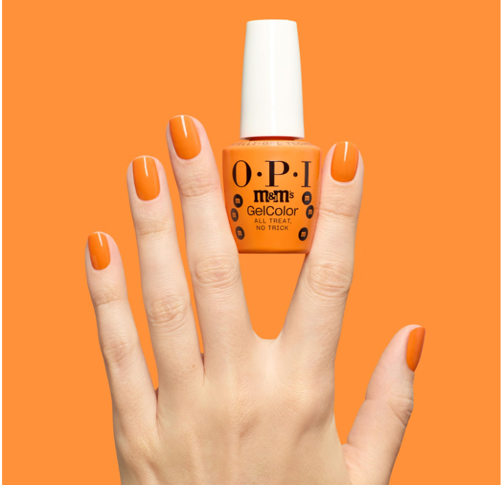 OPI x M&M'S GelColor Intelli-Gel All Treat, No Trick HPT03- 0.5 oz (15 mL)