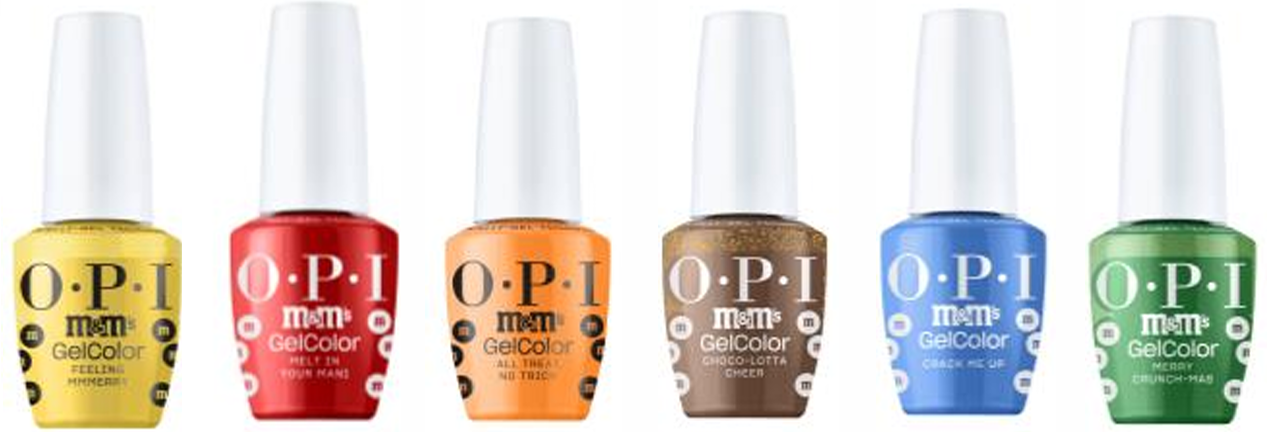 OPI x M&M'S GelColor Intelli-Gel Sweeten Your Mani x m&m Holiday 2026 Collection