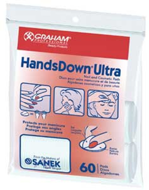 HANDSDOWN Ultra Nail & Cosmetic Pads - 60 Pads/Bag,