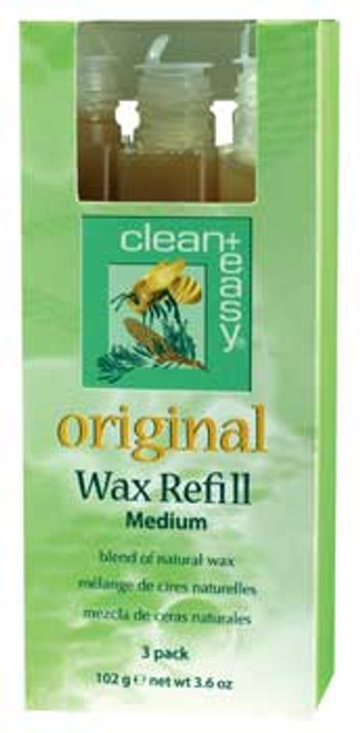Clean + Easy Medium Original Wax Refill - 3pk