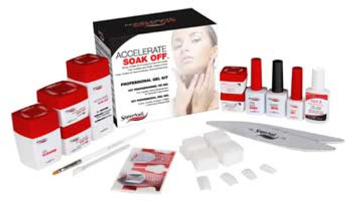 SuperNail Accelerate Soak Off Gel Pro Kit ** Non-Returnable