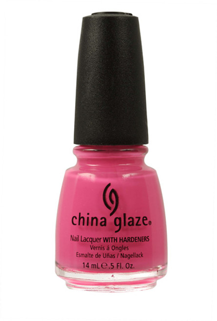 China Glaze Nail Polish Lacquer Shocking Pink - .5oz