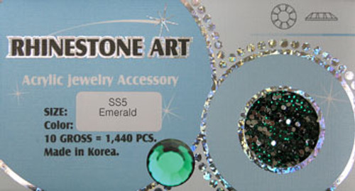 Rhinestone Art Color Emerald /1440ct