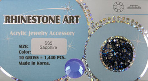 Rhinestone Art Color Sapphire /1440ct