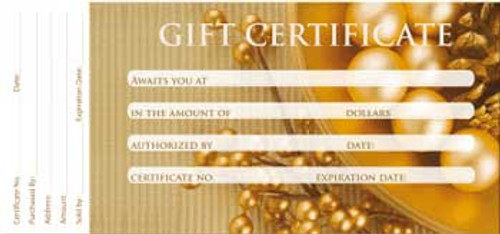 Gift Certificate - 50ct / Design PEARL (GC106)