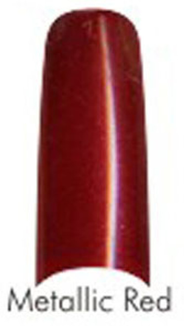 Lamour Color Nail Tips: Metallic Red - 110ct