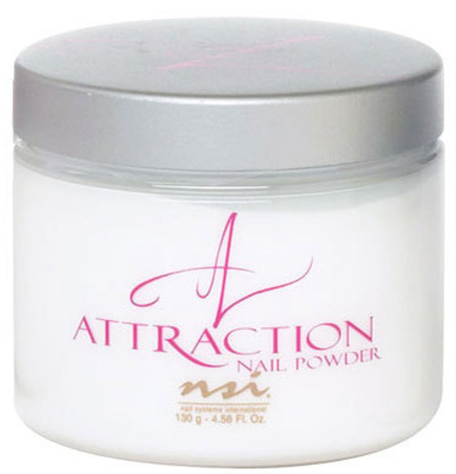 NSI Attraction Nail Powder Pure White - 130 g (4.58 Oz.)