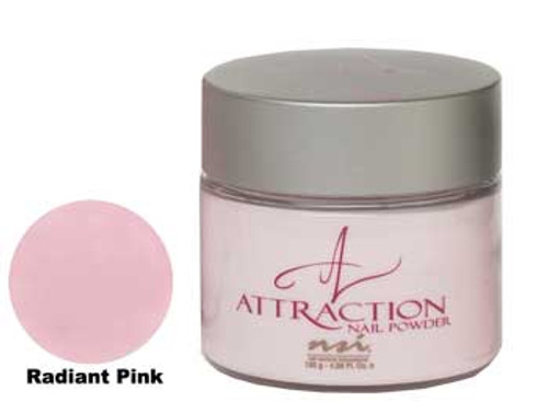 NSI Attraction Nail Powder - Radiant Pink - 4.58oz
