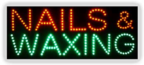 Electric LED Sign - Nails & Waxing L470