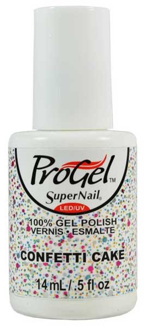 SuperNail ProGel Polish Confetti Cake - glitter - .5 fl oz / 14 mL