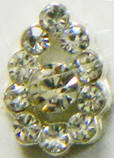 3D Rhinestones Crystal Nail Metal Charms B032