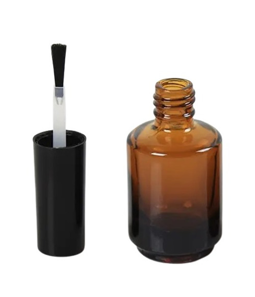 DL Pro Empty Amber Glass Polish Bottle .5 oz