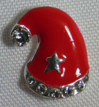 3D Christmas Rhinestones Crystal Nail Metal Charms - 3DX14