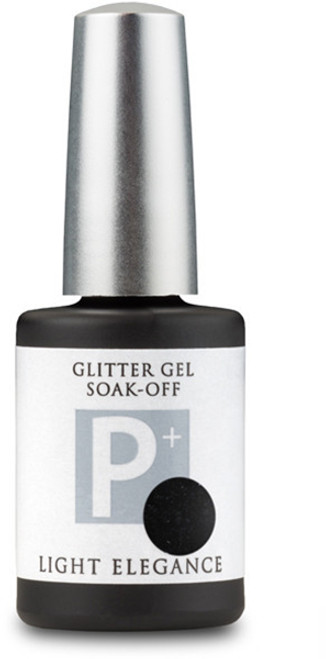 Light Elegance P+ Glitter Gel Polish Black Lace - 11.8 ml