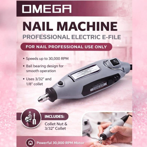 OMEGA 2-Way Nail Drill Machine Professional Rotary Tool
