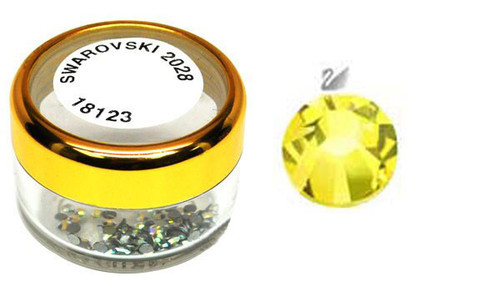 Swarovski 2028 Xilion Hotfix Flat Back SS5 Citrine - 100 pcs