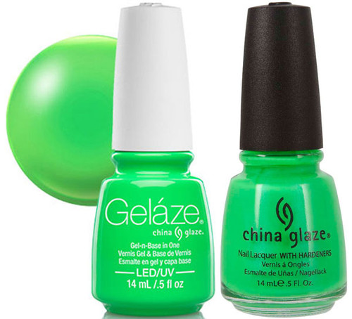 Gelaze Gel Polish & Nail Lacquer DUO In the Lime Light - .5 fl oz