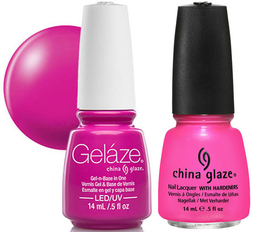 Gelaze Gel Polish & Nail Lacquer DUO Hang-Ten Toes - .5 fl oz