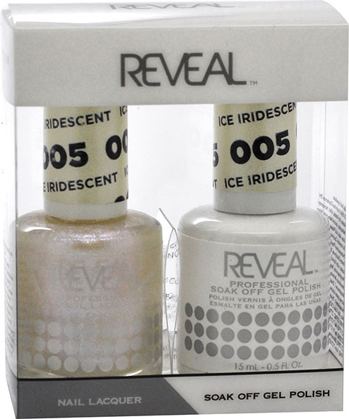 Reveal Gel Polish & Nail Lacquer Matching Duo - IRIDESCENT ICE - .5 oz