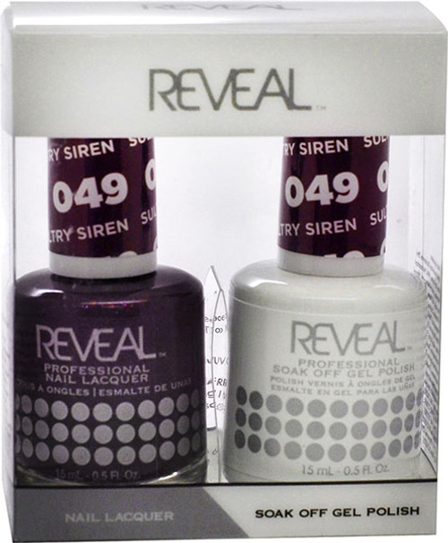 Reveal Gel Polish & Nail Lacquer Matching Duo - SULTRY SIREN - .5 oz