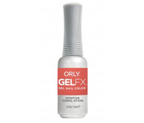 Orly Gel FX Soak-Off Gel Positive Coral-ation - Light Coral Creme - .3 fl oz / 9 ml