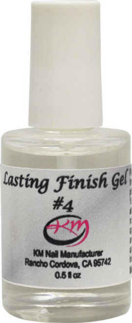 KM Nail Dipping Powder Gel Lasting Finish Top Coat - 0.5 fl oz