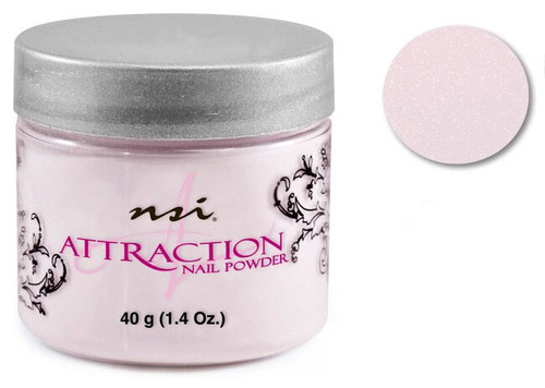NSI Attraction Nail Powder Glistening Masquerade Soft Pink - 40 g (1.42 Oz.)