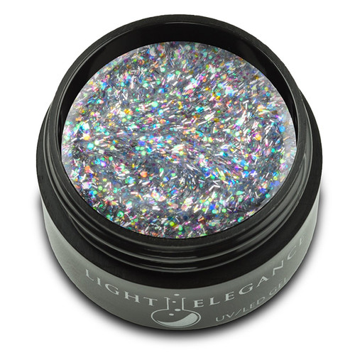 LE Light Elegance UV/LED Glitter Gel Rolling in Glitter - .575 Oz (17 mL)