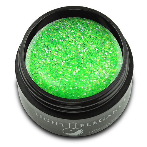 LE Light Elegance UV/LED Glitter Gel Kiwi to My Heart - .575 Oz (17 mL)