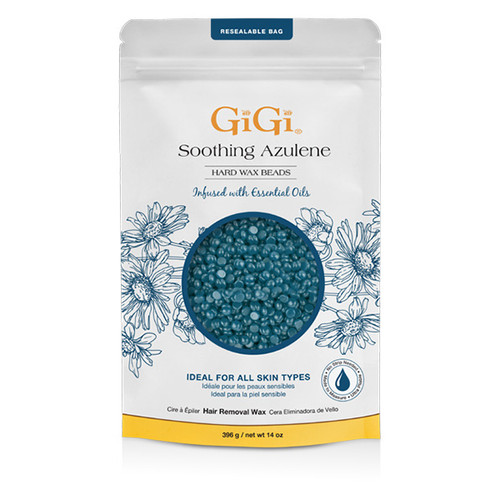 GiGi Soothing Azulene Hard Wax Beads - 396 g / 14 oz