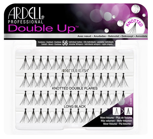 Ardell Double Up Duralash Knotted Double Flare - Long Black