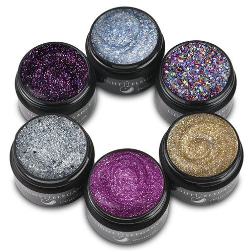 Light Elegance UV/LED Glitter Gel Winter 2021 It’s All About Me Collection - 6 PC