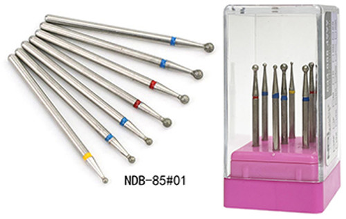 NDi beauty Diamond Carbide Bit Set 7 PCS - 3/32 Shank - NDB85-01