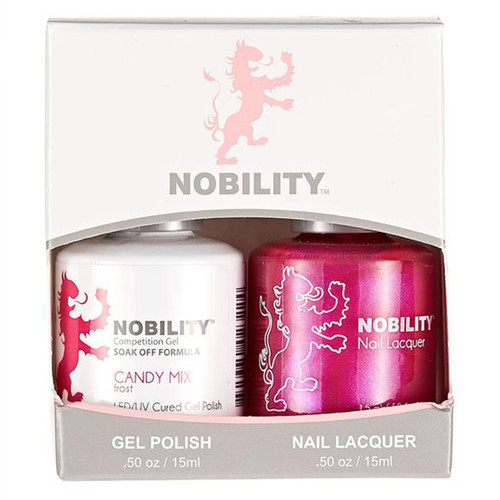 LeChat Nobility Gel Polish & Nail Lacquer Duo Set Candy Mix - .5 oz / 15 ml