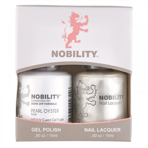 LeChat Nobility Gel Polish & Nail Lacquer Duo Set Pearl Oyster - .5 oz / 15 ml