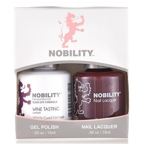LeChat Nobility Gel Polish & Nail Lacquer Duo Set Wine Tasting - .5 oz / 15 ml