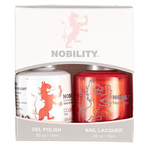 LeChat Nobility Gel Polish & Nail Lacquer Duo Set Golden Sun - .5 oz / 15 ml