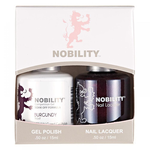 LeChat Nobility Gel Polish & Nail Lacquer Duo Set Burgundy - .5 oz / 15 ml