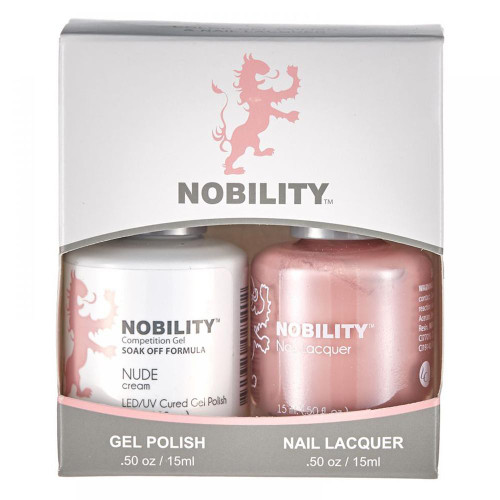 LeChat Nobility Gel Polish & Nail Lacquer Duo Set Nude - .5 oz / 15 ml