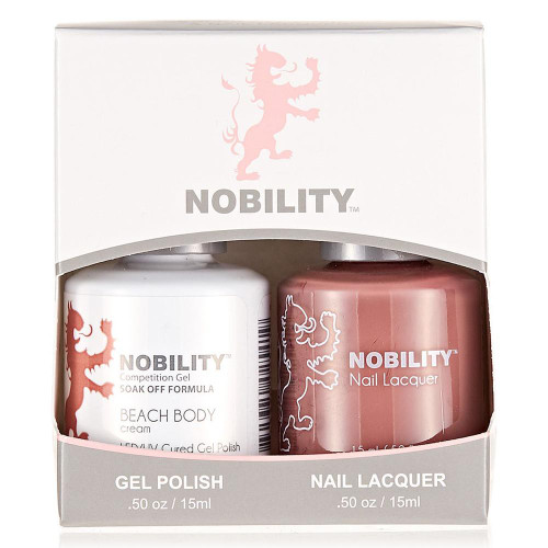 LeChat Nobility Gel Polish & Nail Lacquer Duo Set Beach Body - .5 oz / 15 ml