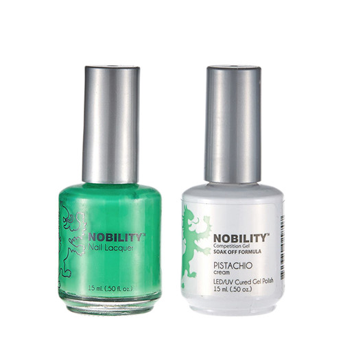 LeChat Nobility Gel Polish & Nail Lacquer Duo Set Pistachio - .5 oz / 15 ml