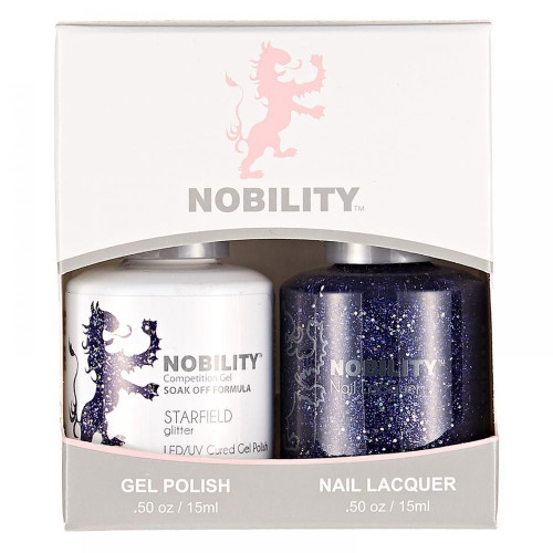 LeChat Nobility Gel Polish & Nail Lacquer Duo Set Starfield - .5 oz / 15 ml