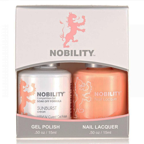 LeChat Nobility Gel Polish & Nail Lacquer Duo Set Sunburst - .5 oz / 15 ml