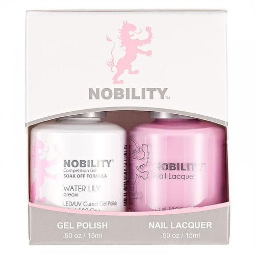 LeChat Nobility Gel Polish & Nail Lacquer Duo Set Water Lily - .5 oz / 15 ml