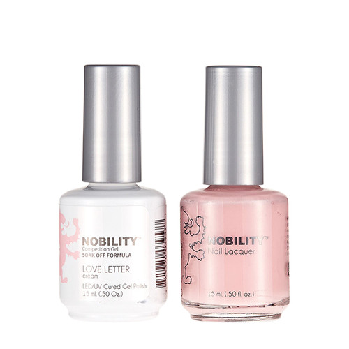 LeChat Nobility Gel Polish & Nail Lacquer Duo Set Love Letter - .5 oz / 15 ml