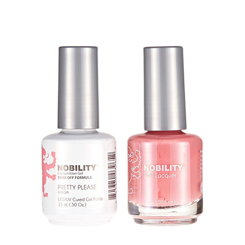 LeChat Nobility Gel Polish & Nail Lacquer Duo Set Pretty Please - .5 oz / 15 ml