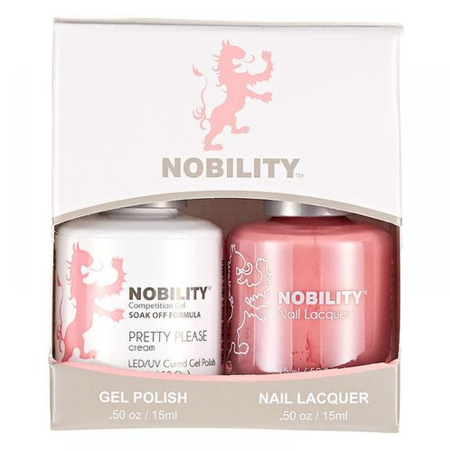 LeChat Nobility Gel Polish & Nail Lacquer Duo Set Pretty Please - .5 oz / 15 ml