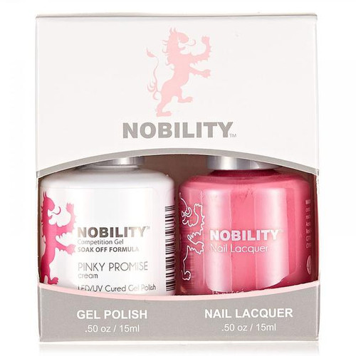 LeChat Nobility Gel Polish & Nail Lacquer Duo Set Pinky Promise - .5 oz / 15 ml