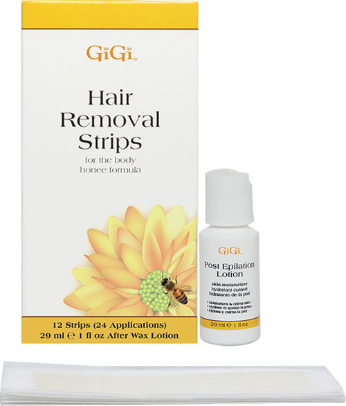 GiGi Hair Removal Strips, For Body, 12 Strips (24 Applications)