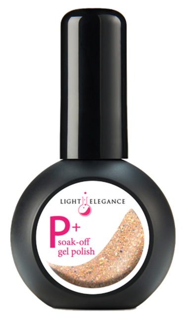 Light Elegance P+ Glitter Gel Polish Tangerine Dream - 15 ml